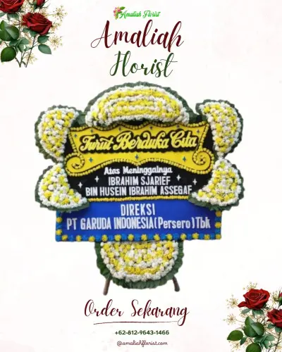 Papan Bunga Duka di Purwodinatan