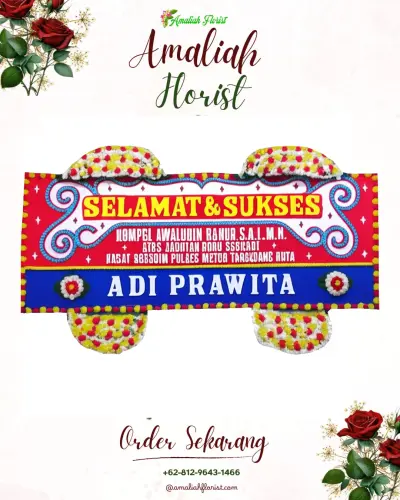 Karangan Bunga Ucapan Selamat di Purwodinatan