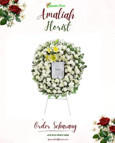 Krans Bunga Duka Cita di Purwodinatan